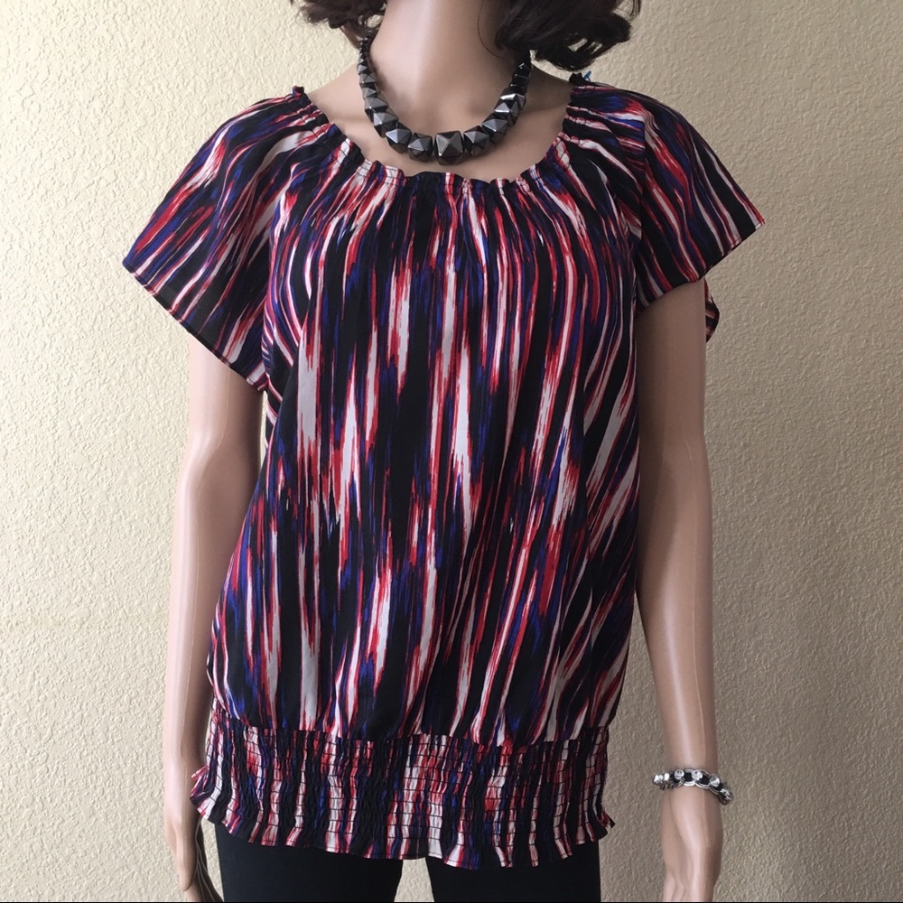 Michael Kors Colorful Short Sleeve Top